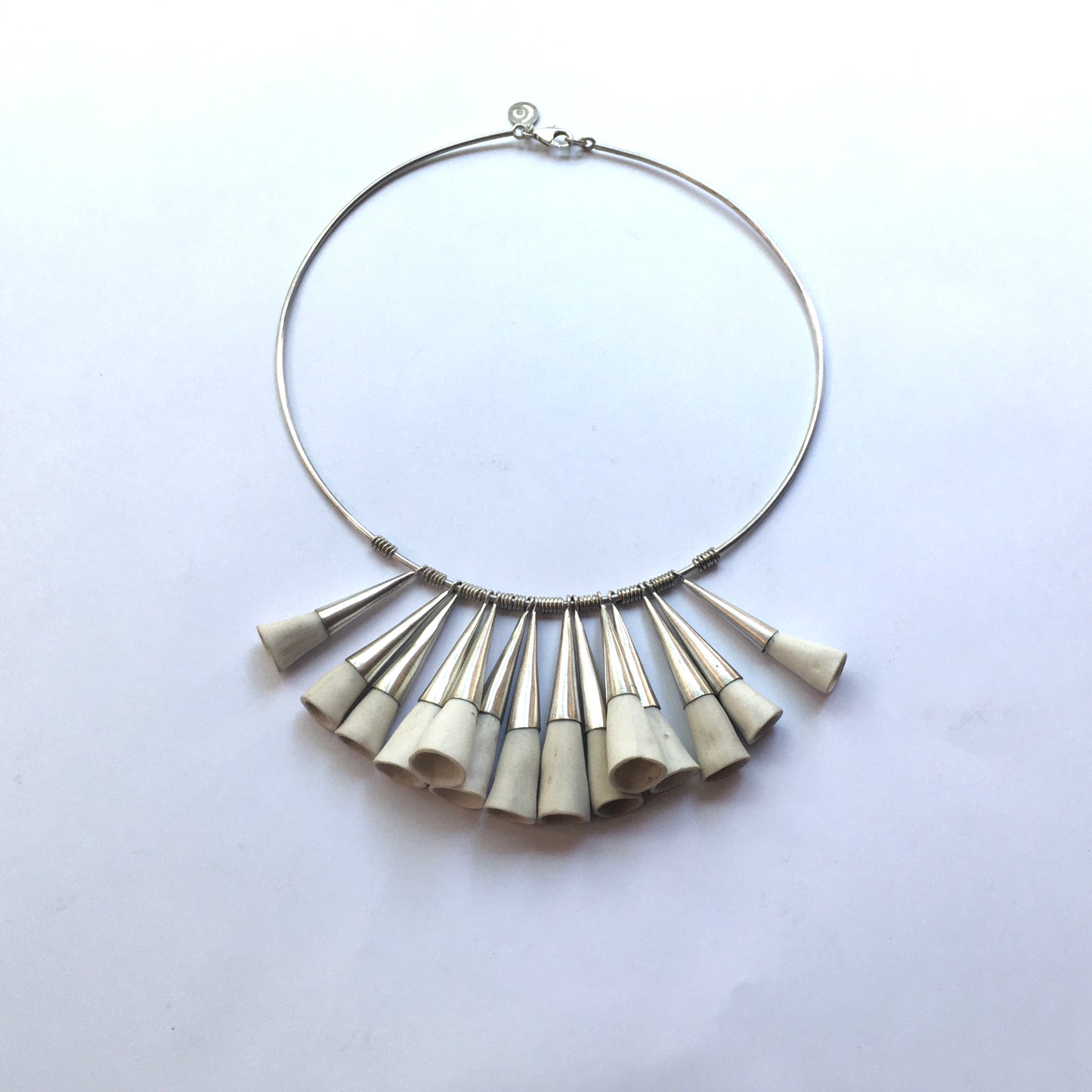 Collar Racimo Mediano Blanco