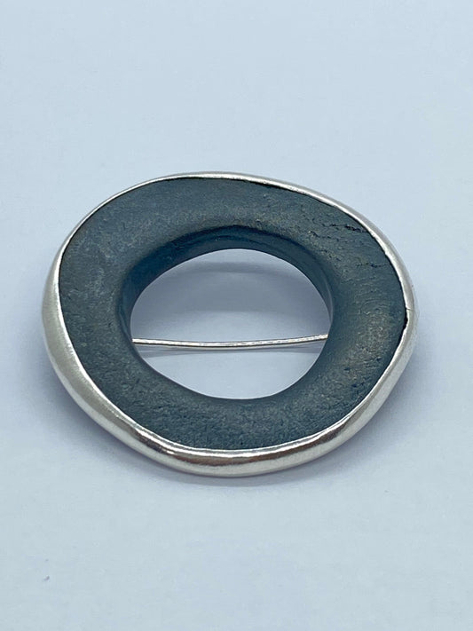 Hebilla Disco Gris Oscuro